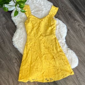 Yellow Floral Sun Dress